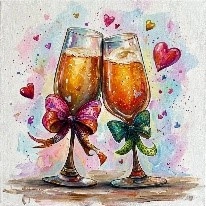 champagne glasses